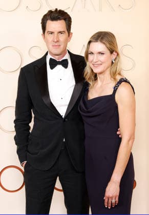 (L-R) Joseph Kosinski and Kristin Kosinski arrive on the red carpet for the 98th annual Academy Awards in the Hollywood section of Los Angeles on Sunday, March 15, 2026. Conan O Brien will host the Oscars for the second consecutive year.  LAP20260315499 JOHNxANGELILLO