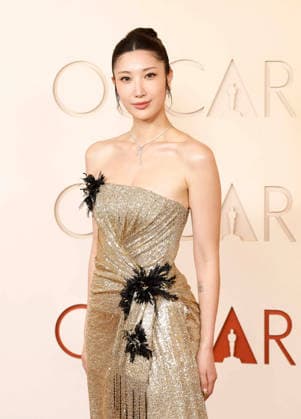 Ejae arrives on the red carpet for the 98th annual Academy Awards in the Hollywood section of Los Angeles on Sunday, March 15, 2026. Conan O Brien will host the Oscars for the second consecutive year.  LAP20260315512 JOHNxANGELILLO