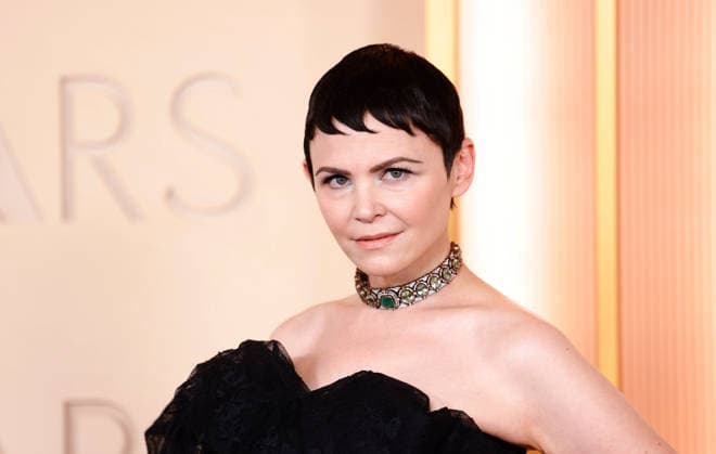 Ginnifer Goodwin arrives on the red carpet for the 98th annual Academy Awards in the Hollywood section of Los Angeles on Sunday, March 15, 2026. Conan O Brien will host the Oscars for the second consecutive year.  LAP20260315533 JOHNxANGELILLO