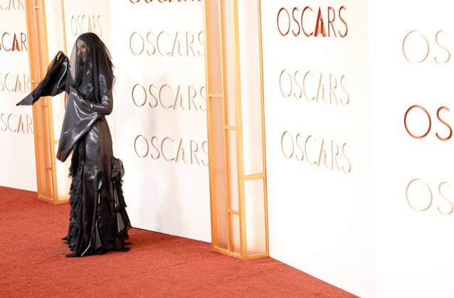 Chloé Zhao attends the 98th Oscars arrive on the red carpet for the 98th annual Academy Awards in the Hollywood section of Los Angeles on Sunday, March 15, 2026. Conan O Brien will host the Oscars for the second consecutive year.  LAP20260315589 JOHNxANGELILLO
