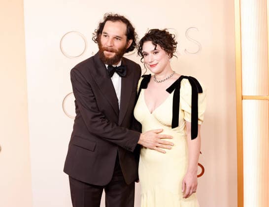 (L-R) Josh Safdie and Sara Rossein attend the 98th Oscars arrive on the red carpet for the 98th annual Academy Awards in the Hollywood section of Los Angeles on Sunday, March 15, 2026. Conan O Brien will host the Oscars for the second consecutive year.  LAP20260315615 JOHNxANGELILLO
