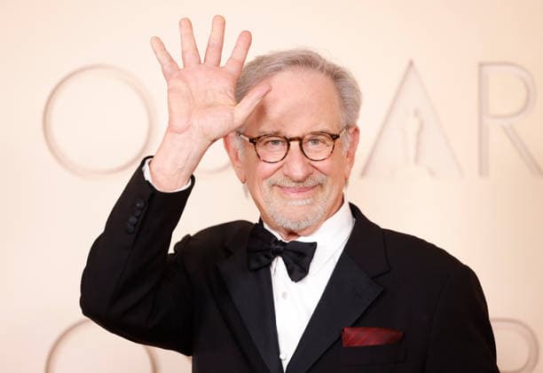 Steven Spielberg attends the 98th Oscars on the red carpet for the 98th annual Academy Awards in the Hollywood section of Los Angeles on Sunday, March 15, 2026. Conan O Brien will host the Oscars for the second consecutive year.  LAP20260315630 JOHNxANGELILLO