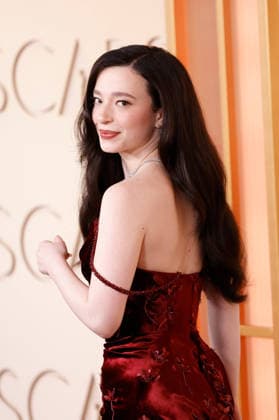 Mikey Madison attends the 98th Oscars on the red carpet for the 98th annual Academy Awards in the Hollywood section of Los Angeles on Sunday, March 15, 2026. Conan O Brien will host the Oscars for the second consecutive year.  LAP20260315653 JOHNxANGELILLO