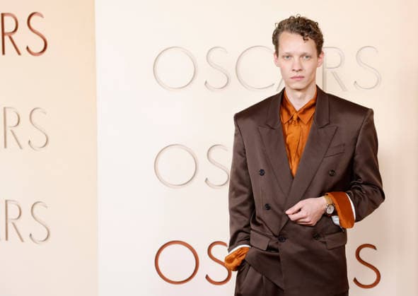 Felix Kammerer attends the 98th Oscars on the red carpet for the 98th annual Academy Awards in the Hollywood section of Los Angeles on Sunday, March 15, 2026. Conan O Brien will host the Oscars for the second consecutive year.  LAP20260315688 JOHNxANGELILLO