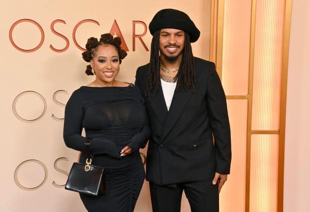 Ronni Lee and Keith Lee arrive on the red carpet for the 98th annual Academy Awards in the Hollywood section of Los Angeles on Sunday, March 15, 2026. Conan O Brien will host the Oscars for the second consecutive year.  LAP20260315310 JIMxRUYMEN