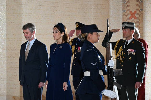 DENMARK ROYALS AUSTRALIA VISIT, Denmark s King Frederik X and Queen Mary lay a wreath at the Tomb of the Unknown Soldier during a visit to the Australian War Memorial in Canberra, Monday, March 16, 2026. ( POOL CANBERRA AUSTRALIAN CAPITAL TERRITORY AUSTRALIA  Copyright: xLUKASxCOCHx 20260316165168408590