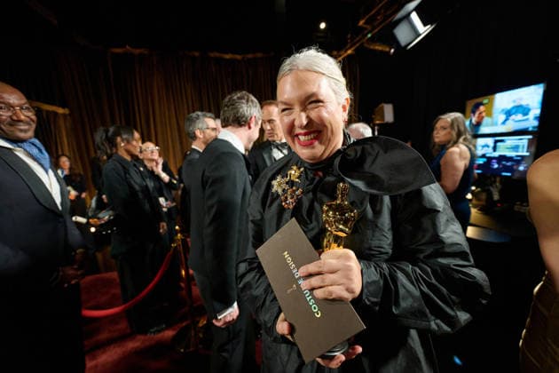 March 15, 2026, Hollywood, California, USA: Kate Hawley poses backstage with the OscarÂ¨ for Costume Design during the 98th Oscars at Dolby Theatre at Ovation Hollywood on Sunday. Hollywood USA  - ZUMAz03_ 20260315_zah_z03_036 Copyright: xRichardxHarbaughx