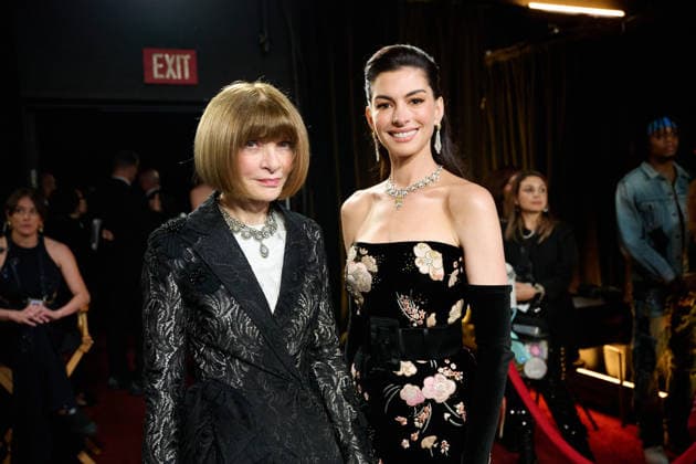 March 15, 2026, Hollywood, California, USA: Dame Anna Wintour and Anne Hathaway pose backstage during the live 98th Oscars at the Dolby Theatre at Ovation Hollywood. Hollywood USA  - ZUMAz03_ 20260315_zah_z03_039 Copyright: xRichardxHarbaughx
