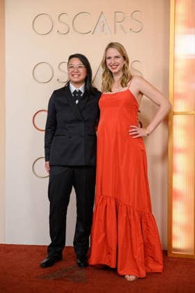 March 15, 2026, Hollywood, California, USA: (L-R) Charmaine Chan and guest at the red carpet of the 98th Annual Academy Awards on Sunday March 15, 2026 at the Dolby Theater in Hollywood, California. MARK HAMMOND BNS PI Hollywood USA  - ZUMAp124 20260315_zaa_p124_263 Copyright: xMarkxHammondx