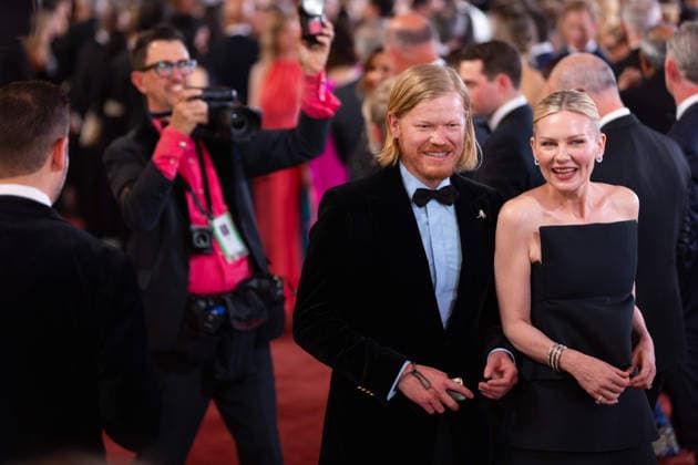 Jesse Plemons and Kirsten Dunst arrive on the red carpet of the 98th OscarsÂ® at the DolbyÂ® Theatre at Ovation Hollywood on Sunday, March 15, 2026. Los Angeles CA USA  350081005PLX