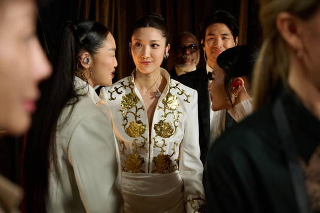 March 15, 2026, Hollywood, California, USA: Audrey Nuna, EJAE and Rei Ami wait backstage before performing Ã Golden onstage during the 98th Oscars at the Dolby Theatre at Ovation Hollywood on Sunday. Hollywood USA  - ZUMAz03_ 20260315_zah_z03_067 Copyright: xRichardxHarbaughx