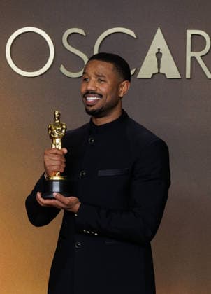 March 15, 2026, Hollywood, California, USA: Michael B. Jordan, winner of the Best Actor Award for Ã¢â‚¬oeSinnersÃ¢â‚¬Â, poses in the press room of the 98th Annual Academy Awards on Sunday March 15, 2026 at the Dolby Theater in Hollywood, California. PRENSA INTERNACIONAL Hollywood USA  - ZUMAp124 20260315_zaa_p124_391 Copyright: xPrensaxInternacionalx
