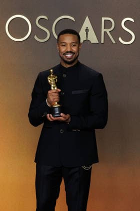 March 15, 2026, Hollywood, California, USA: Michael B. Jordan, winner of the Best Actor Award for Ã¢â‚¬oeSinnersÃ¢â‚¬Â, poses in the press room of the 98th Annual Academy Awards on Sunday March 15, 2026 at the Dolby Theater in Hollywood, California. PRENSA INTERNACIONAL Hollywood USA - ZUMAp124 20260315_zaa_p124_390 Copyright: xPrensaxInternacionalx