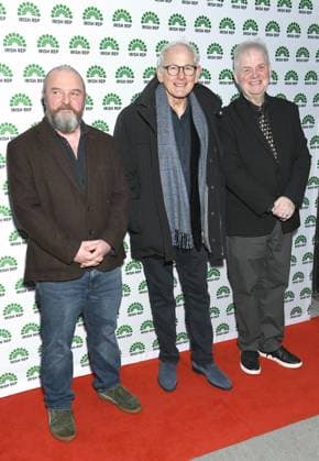 David Ireland, Victor Gerber, Ciaran O Reilly at arrivals for ULSTER AMERICAN Opening Night Off-Broadway, Irish Repertory Theatre, New York, NY, March 15, 2026. Photo By: Quoin Pics Everett Collection ULSTER AMERICAN Opening Night Off-Broadway PUBLICATIONXNOTxINxCANxCHNxFRAxITAxJPNxNORxPOLxRUSxESPxUKxUSA
