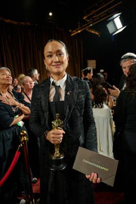 98th Oscars, Academy Awards Autumn Durald Arkapaw poses backstage with the Oscar for Cinematography during the 98th Oscars at Dolby Theatre at Ovation Hollywood on Sunday, March 15, 2026., Credit:Richard Harbaugh The Academy Avalon United States of America, CA, Hollywood, Dolby Theater  Copyright: xRichardxHarbaughx xThexAcademyx xAvalonx 1083385864