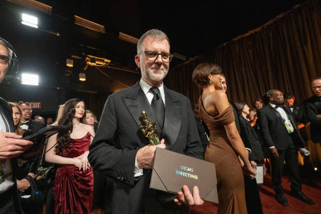 98th Oscars, Academy Awards Mikey Madison, Paul Thomas Anderson, Zendaya and Robert Pattinson backstage during the live 98th Oscars at the Dolby Theatre at Ovation Hollywood in Los Angeles, CA, on Sunday, March 15, 2026., Credit:Richard Harbaugh The Academy Avalon United States of America, CA, Hollywood, Dolby Theater  Copyright: xRichardxHarbaughx xThexAcademyx xAvalonx 1083385895