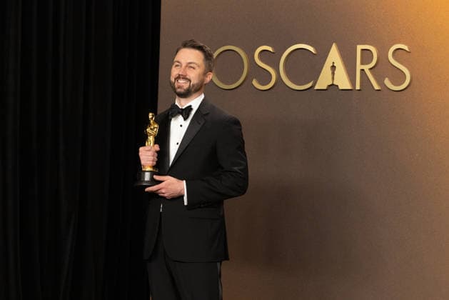 98th Oscars, Academy Awards Andy Jurgensen poses backstage with the Oscar for Film Editing during the 98th Oscars at Dolby Theatre at Ovation Hollywood on Sunday, March 15, 2026., Credit:LCY Avalon United States of America, CA, Hollywood, Dolby Theater  Copyright: xLCYx xAvalonx 1083386608