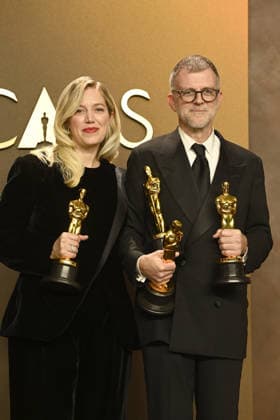 Winners in the press room of the 98th Academy Awards at Dolby Thetre in Los Angeles Featuring: Sara Murphy and Paul Thomas Anderson Where: Los Angeles, California, United States When: 15 Mar 2026 Credit: Valerie Goodloe MediaPunch INSTARimages EDITORIAL USE ONLY. NOT FOR USE BY NEWSPAPERS BASED IN THE UK. Copyright: xx instar55555646