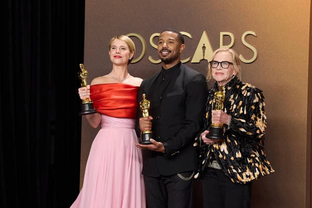 98th Oscars, Academy Awards Jessie Buckley, Michael B. Jordan and Amy Madigan pose backstage with the Oscar for Actor in a Leading Role during the 98th Oscars at Dolby Theatre at Ovation Hollywood on Sunday, March 15, 2026., Credit:LCY Avalon United States of America, CA, Hollywood, Dolby Theater  Copyright: xLCYx xAvalonx 1083397633