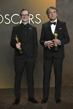 Winners in the press room of the 98th Academy Awards at Dolby Thetre in Los Angeles Featuring: Chris Lavis, Maciek Szczerbowski Where: Los Angeles, California, United States When: 15 Mar 2026 Credit: Valerie Goodloe MediaPunch INSTARimages EDITORIAL USE ONLY. NOT FOR USE BY NEWSPAPERS BASED IN THE UK. Copyright: xx instar55555650