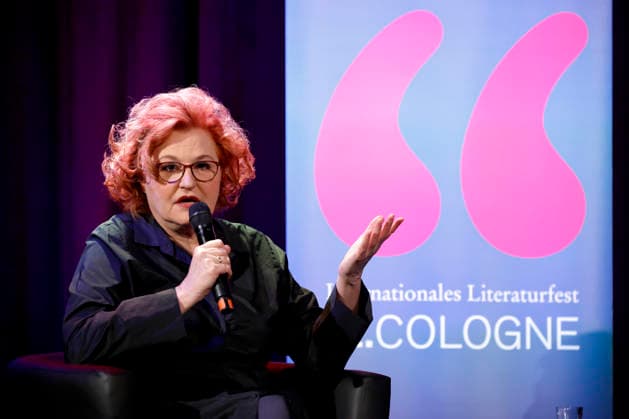 Journalist and author Sabine Rückert at the event Prager Verbrechen as part of Lit Cologne 2026 at the Theater am Tanzbrunnen Cologne, 15 03 2026 NRW Germany Copyright: xChristophxHardtx