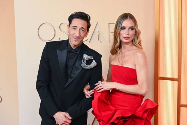 March 15, 2026, Hollywood, California, USA: Adrien Brody and Georgina Chapman at the red carpet of the 98th Annual Academy Awards on Sunday March 15, 2026 at the Dolby Theater in Hollywood, California. EFREN LANDOS BNS PI Hollywood USA - ZUMAp124 20260315_zaa_p124_486 Copyright: xEfrenxLandosx