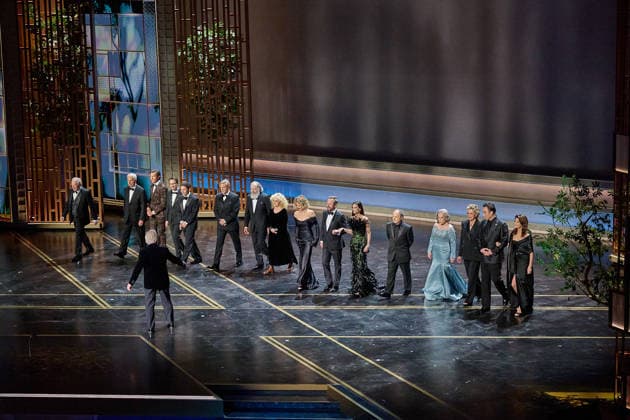 98th Oscars, Academy Awards Michael McKean, Christopher Guest, Jerry O Connell, Wil Wheaton, Fred Savage, Cary Elwes, Mandy Patinkin, Carol Kane, Billy Crystal, Meg Ryan, Kiefer Sutherland, Demi Moore, Kevin Pollak, Kathy Bates, Annette Bening, John Cusack and Daphne Zuniga onstage during the 98th Oscars at the Dolby Theatre at Ovation Hollywood on Sunday, March 15, 2026., Credit:Avalon.red Avalon United States of America, CA, Hollywood, Dolby Theater  Copyright: xAvalon.redx xAvalonx 1083407012