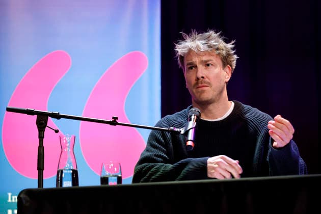 Actor Albrecht Schuch at the event Supertypen as part of Lit Cologne 2026 at the Theater am Tanzbrunnen Cologne, 15 03 2026 NRW Germany Copyright: xChristophxHardtx