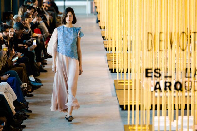 Devota Lomba presents its new collection at OMODA Madrid es Moda A model during the Devota Lomba fashion show, at the Casa de la Arquitectura, on March 16, 2026, in Madrid Spain The firm Devota Lomba presented its new fall winter collection 2026 2027 at OMODA Madrid es Moda 16 MARCH 2026 Carlos Lujá Spain  Copyright: xCarlosxLujanx 7371103