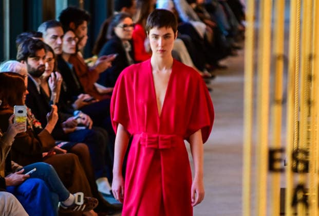 March 16, 2026, Madrid, Madrid, SPAIN: Models walk the runway during the Devota & Lomba Fall Winter 2026 2027 fashion show as part of Madrid es Moda at Casa de la Arquitectura on in Madrid Madrid SPAIN  - ZUMAz108 20260316_znp_z108_032 Copyright: xRichardxZubelzux