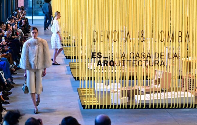 March 16, 2026, Madrid, Madrid, SPAIN: Models walk the runway during the Devota & Lomba Fall Winter 2026 2027 fashion show as part of Madrid es Moda at Casa de la Arquitectura on in Madrid Madrid SPAIN  - ZUMAz108 20260316_znp_z108_038 Copyright: xRichardxZubelzux
