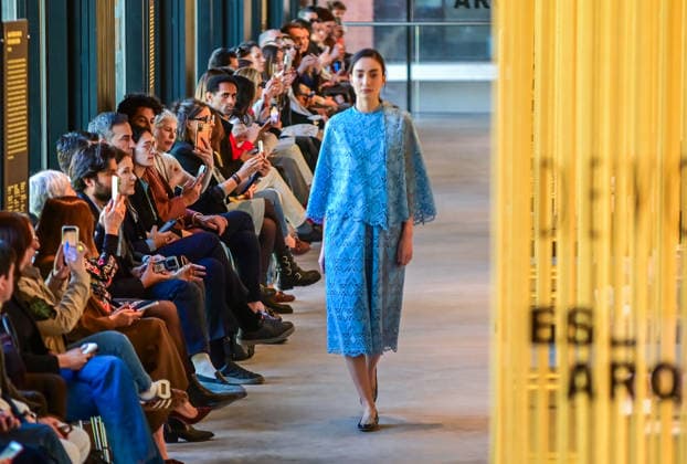 March 16, 2026, Madrid, Madrid, SPAIN: Models walk the runway during the Devota & Lomba Fall Winter 2026 2027 fashion show as part of Madrid es Moda at Casa de la Arquitectura on in Madrid Madrid SPAIN  - ZUMAz108 20260316_znp_z108_068 Copyright: xRichardxZubelzux