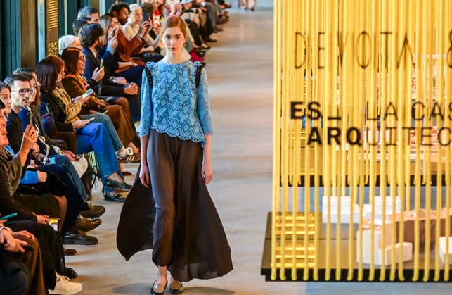 March 16, 2026, Madrid, Madrid, SPAIN: Models walk the runway during the Devota & Lomba Fall Winter 2026 2027 fashion show as part of Madrid es Moda at Casa de la Arquitectura on in Madrid Madrid SPAIN  - ZUMAz108 20260316_znp_z108_070 Copyright: xRichardxZubelzux