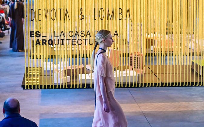 March 16, 2026, Madrid, Madrid, SPAIN: Models walk the runway during the Devota & Lomba Fall Winter 2026 2027 fashion show as part of Madrid es Moda at Casa de la Arquitectura on in Madrid Madrid SPAIN - ZUMAz108 20260316_znp_z108_012 Copyright: xRichardxZubelzux