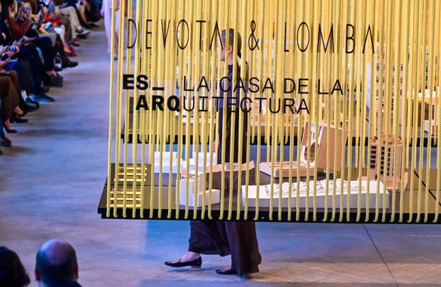 March 16, 2026, Madrid, Madrid, SPAIN: Models walk the runway during the Devota & Lomba Fall Winter 2026 2027 fashion show as part of Madrid es Moda at Casa de la Arquitectura on in Madrid Madrid SPAIN - ZUMAz108 20260316_znp_z108_014 Copyright: xRichardxZubelzux