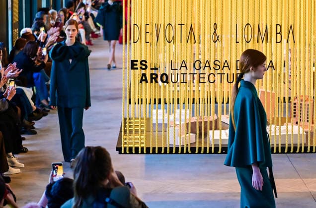 March 16, 2026, Madrid, Madrid, SPAIN: Models walk the runway during the Devota & Lomba Fall Winter 2026 2027 fashion show as part of Madrid es Moda at Casa de la Arquitectura on in Madrid Madrid SPAIN  - ZUMAz108 20260316_znp_z108_006 Copyright: xRichardxZubelzux