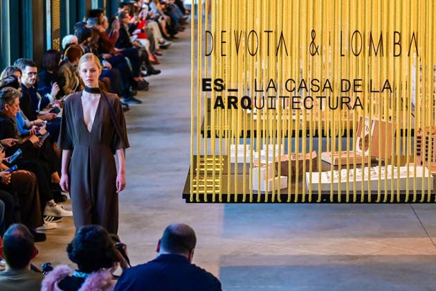 March 16, 2026, Madrid, Madrid, SPAIN: Models walk the runway during the Devota & Lomba Fall Winter 2026 2027 fashion show as part of Madrid es Moda at Casa de la Arquitectura on in Madrid Madrid SPAIN  - ZUMAz108 20260316_znp_z108_018 Copyright: xRichardxZubelzux