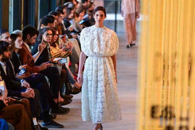 March 16, 2026, Madrid, Madrid, SPAIN: Models walk the runway during the Devota & Lomba Fall Winter 2026 2027 fashion show as part of Madrid es Moda at Casa de la Arquitectura on in Madrid Madrid SPAIN  - ZUMAz108 20260316_znp_z108_013 Copyright: xRichardxZubelzux