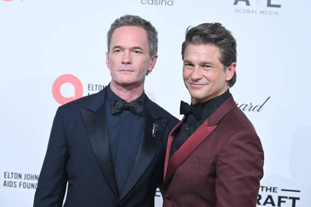 Neil Patrick Harris, David Burtka at arrivals for 34th Annual Elton John AIDS Foundation Academy Awards Viewing Party, West Hollywood Park, Los Angeles, CA, March 15, 2026. Photo By: Michael Mattes Everett Collection 34th Annual Elton John AIDS Foundation Academy Awards Viewing Party PUBLICATIONXNOTxINxCANxCHNxFRAxITAxJPNxNORxPOLxRUSxESPxUKxUSA