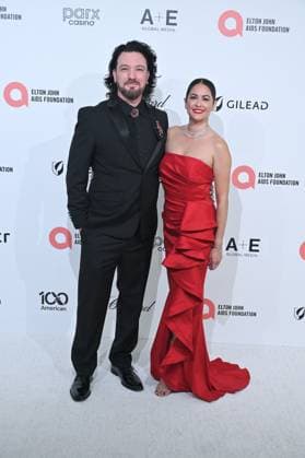 JC Chasez, Jennifer HuYoung at arrivals for 34th Annual Elton John AIDS Foundation Academy Awards Viewing Party, West Hollywood Park, Los Angeles, CA, March 15, 2026. Photo By: Michael Mattes Everett Collection 34th Annual Elton John AIDS Foundation Academy Awards Viewing Party PUBLICATIONXNOTxINxCANxCHNxFRAxITAxJPNxNORxPOLxRUSxESPxUKxUSA