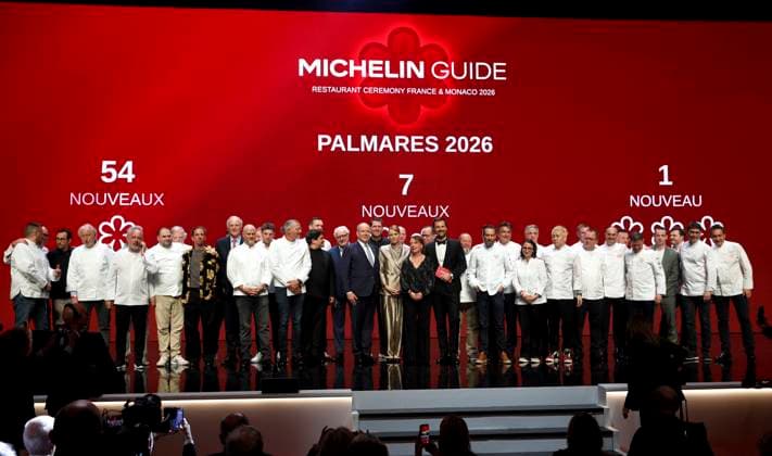 CEREMONIE GUIDE MICHELIN PHOTOPQR NICE MATIN Jean François Ottonello Monaco 16 03 2026 NO TABLOIDS CEREMONIE GUIDE MICHELIN France et Monaco au Grimaldi Forum de Monaco le prince Albert II et la princesse Charlene avec les chefs etoiles the 2026 Michelin Guide award winners ceremony in Monaco on March 16, 2026 Prince s Albert II of Monaco and Princess Charlene De Monaco Monaco France  Copyright: xPHOTOPQR NICExMATIN MAXPPPxJeanxFrançoisxOttonellox 20260316NIM5405 20260316NIM5405