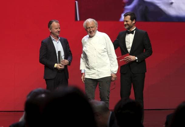 CEREMONIE GUIDE MICHELIN PHOTOPQR NICE MATIN Jean François Ottonello Monaco 16 03 2026 CEREMONIE GUIDE MICHELIN 2026 France et Monaco au Grimaldi Forum de Monaco Pierre Gagnaire, chef mentor 2026 the 2026 Michelin Guide award winners ceremony in Monaco on March 16, 2026 Monaco France  Copyright: xPHOTOPQR NICExMATIN MAXPPPxJeanxFrançoisxOttonellox 20260316NIM5429 20260316NIM5429