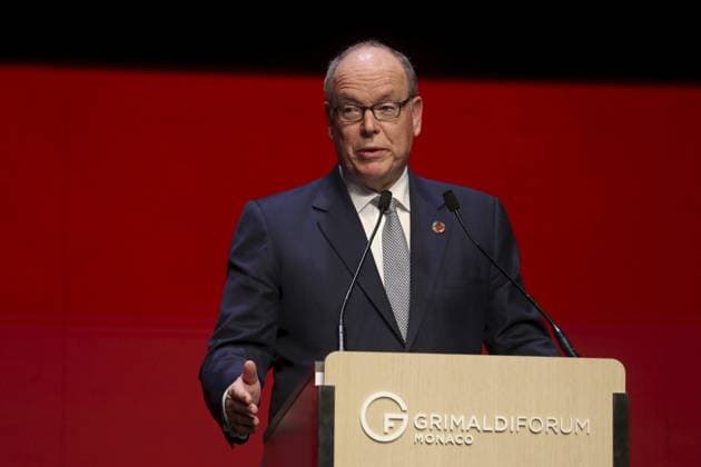 CEREMONIE GUIDE MICHELIN PHOTOPQR NICE MATIN Jean François Ottonello Monaco 16 03 2026 CEREMONIE GUIDE MICHELIN 2026 France et Monaco au Grimaldi Forum de Monaco le prince Albert II Prince s Albert II of Monaco delivers the opening speech of the 2026 Michelin Guide award winners ceremony in Monaco on March 16, 2026 Monaco France  Copyright: xPHOTOPQR NICExMATIN MAXPPPxJeanxFrançoisxOttonellox 20260316NIM5447 20260316NIM5447