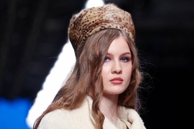RUSSIA, MOSCOW - MARCH 16, 2026: A model showcases creations during a runway show for Ammonit as part of the 6th Moscow Fashion Week at the Manege Central Exhibition Hall (Moscow Manege). Valery Sharifulin TASS  90143805
