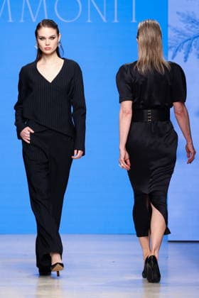 RUSSIA, MOSCOW - MARCH 16, 2026: Models showcase creations during a runway show for Ammonit as part of the 6th Moscow Fashion Week at the Manege Central Exhibition Hall (Moscow Manege). Valery Sharifulin TASS  90143818