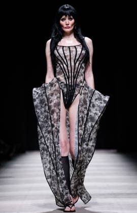 RUSSIA, MOSCOW - MARCH 16, 2026: A model showcases creations during a runway show for Capparel as part of the 6th Moscow Fashion Week at the Manege Central Exhibition Hall (Moscow Manege). Arina Antonova TASS  90145009