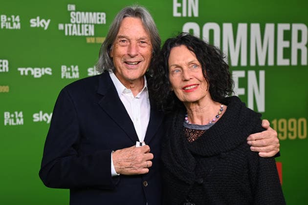 Hans Wilhelm MUELLER WOHLFAHRT with wife Karin Premiere EIN SOMMER IN ITALIEN WM 1990 on 16 03 20226 at Mathaeser Kino in Munich Red Carpet,Red Carpet