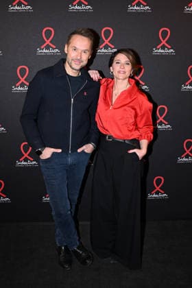 Sidaction 2026 Launch Party - Paris French journalist Damien Thevenot and Melanie Taravant during the Sidaction 2026 launch party at the Lido in Paris on March 16, 2026. Photo by Tomas Stevens ABACAPRESS.COM Paris France  Copyright: xStevensxTomas ABACAx