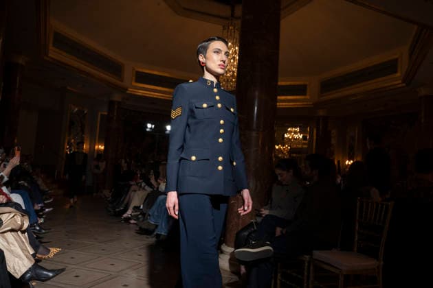 The Extreme Collection - MadridEsModa Fashion Week Madrid A model walks the runway wearing a design by The Extreme Collection during MadridEsModa Fashion Week in hotel Wwlinton de Madrid , 16 March 2026 Spain Madrid Spain Copyright: xAtilanoxGarciax xSOPAxImagesx photos08756
