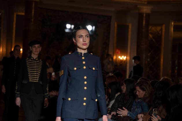 The Extreme Collection - MadridEsModa Fashion Week Madrid A model walks the runway wearing a design by The Extreme Collection during MadridEsModa Fashion Week in hotel Wwlinton de Madrid , 16 March 2026 Spain Madrid Spain Copyright: xAtilanoxGarciax xSOPAxImagesx photos08770